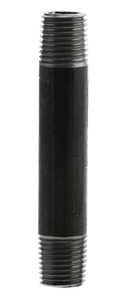 3/8" X 1-1/2" Nipple - Black - Pack of 25