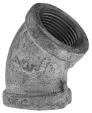 3/4" 45' Elbow - Galvanized - Pack of 40