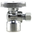 No Lead 1/2"Fpt X 1/4"Comp 1/4 Turn, Angle Supply Valve - Pack of 20
