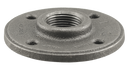 1" Floor Flange - Black - Pack of 20