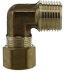 Nl Brass -3/8"Cpx3/8"Mpt Elbow - Pack of 25