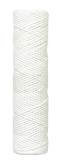 Bleached Cotton 10" 10 Micron 304 Stainless Steel Core - Pack of 30