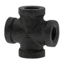 1/4" Cross - Black - Pack of 80