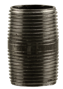 1" X 2" Nipple - Black - Pack of 25