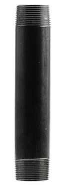 1-1/4" X 8" Nipple - Black - Pack of 15
