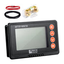 RICH SOLAR 500 Amp Battery Monitor with Shunt | 8~120V 500A Battery Monitor with Shunt | Accurate Battery Status Monitor | Easy to Use