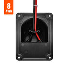 RICH SOLAR Cable Entry Plate | Polypropylene Housing with UL 8AWG 600V Wires for Solar Panels on RVs, Boats, Cabins