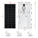 RICH SOLAR MEGA 200 | 200 Watt Solar Panel | Premier 12V Off-Grid Solar Panel for RVs Cabins, Boats | 25-Year Output Warranty | UL Certified