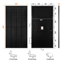RICH SOLAR MEGA 250 PRO ONYX | 250 Watt 24 Volt Solar Panel | Premium 24V Off-Grid Solar Panel for Campers, Tiny Homes, Cabins | 25-Year Output Warranty | UL Certified