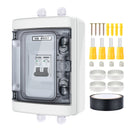 RICH SOLAR 2 Pole Outdoor Circuit Breaker Box | Outdoor Circuit Breaker Box with 2 Poles and Solar Isolator Disconnect Switch | Choose Amp: 30A, 40A, 60A, 80A, 120A
