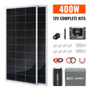 RICH SOLAR Complete 400W Solar Kit with Battery & Inverter | Off-Grid Solar Power System for RVs, Vans, Cabins & Backup Power | Complete Energy Solution