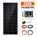 RICH SOLAR Basic 200 Watt Solar Kit | Solar Panel & Charge Controller Kit for RVs, Vans & Off-Grid Applications | Expandable Solar Charging