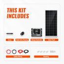 RICH SOLAR Basic 200 Watt Solar Kit | Solar Panel & Charge Controller Kit for RVs, Vans & Off-Grid Applications | Expandable Solar Charging