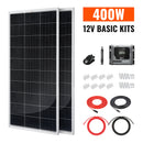 RICH SOLAR Basic 400 Watt Solar Kit | Solar Panel & Charge Controller Kit for RVs, Vans & Off-Grid Applications | Expandable Solar Charging