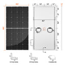 RICH SOLAR MEGA 250 PRO | 250 Watt 24 Volt Solar Panel | Premium 24V Off-Grid Solar Panel for Campers, Tiny Homes, Cabins | 25-Year Output Warranty | UL Certified