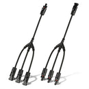 RICH SOLAR Y Branch Parallel Adapters 3-to-1 | 3-to-1 Weatherproof Parallel Adapters for Solar Panels | Easy to Install