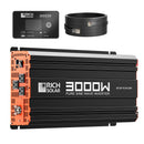 RICH SOLAR NOVA PURE 3K | 3000 Watt (3kW) 12 Volt Industrial Pure Sine Wave Inverter | Powerful 3000W 12V Off-Grid Inverter for RVs, Trailers, Campers, Vans, Trucks, Overlanders, Boats | UL 458 Certified