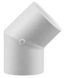 1-1/2" Slip X Slip 45 Elbow - Schedule 40 Pvc - Pack of 10
