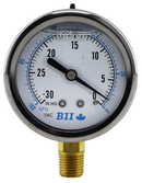 2.5"Vacuum Gauge 1/4"Lm 30-0hg - Pack of 50