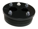 6" X 1-1/4" X 1" Double Hole Plastic Well Seal - Black - Pack of 8