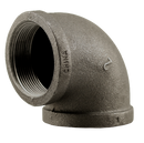 2" Elbow - Black - Pack of 8