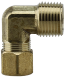 Nl Brass -1/2"Cpx1/2"Mpt Elbow - Pack of 10