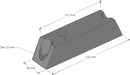 Skid Steer Arm Bumper - Scat Track Part 5747921  1300D | 1500D | 1750D | 2000D | 2300D / DX