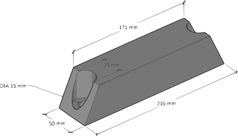 Skid Steer Arm Bumper - Scat Track Part 5747921  1300D | 1500D | 1750D | 2000D | 2300D / DX