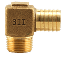 1-1/4" Mpt X 1-1/4" Ins Nl Bronze Hydrant Elbow - 6 Barb