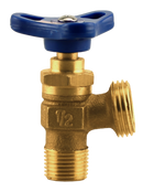 No Lead 1/2" Mpt Sed. Faucet Triangular Blue Plastic Handle - Pack of 10
