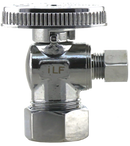 No Lead 5/8"Comp X 1/4"Comp 1/4 Turn, Angle Supply Valve - Pack of 20