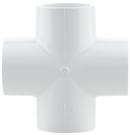 1-1/4" Slip Cross - Sch 40 Pvc - Pack of 5