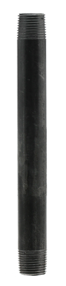 3/8" X 6" Nipple - Black - Pack of 25