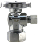 No Lead 5/8"Comp X 1/4"Comp 1/4 Turn, Angle Supply Valve - Pack of 20
