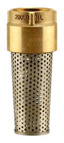 No Lead 1-1/2" Brass Foot Valve - Pack of 5