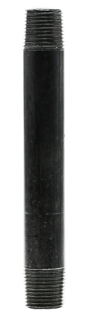 1/2" X 6" Nipple - Black - Pack of 25