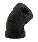 3/8" 45 Elbow - Black - Pack of 50