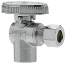 No Lead 1/2"C X 3/8"Comp 1/4 Turn, Angle Supply Valve - Pack of 20