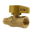 1/2"Fptx3/8" Fl.Comb. Handle Gas Valve - Pack of 10