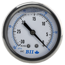 2.5"Vacuum Gauge 1/4"Cb 30-0hg Glycerine Filled - Pack of 50