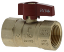 1" Comb. Handle Gas Ball Valve Red Handle - Pack of 6