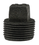 3/4" Solid Plug - Black - Pack of 25