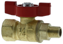 No Lead 1/8"Mx1/4"F Mini B.V. - Pack of 20