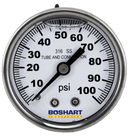 2" S.S. Liq 1/4"Cbm 0-100 - Pack of 100