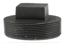 4" Solid Plug - Black - Pack of 8