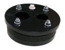 6" X 1-1/4" X 1-1/4" Double Hole Plastic Well Seal - Black - Pack of 8