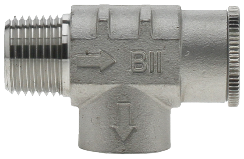 Boshart stainless steel 1/2 inch relief valve 75 PSI