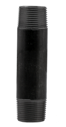 3/8" X Close Nipple - Black - Pack of 25