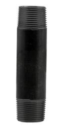 1/4" X 10" Nipple - Black - Pack of 25