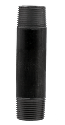 1/8" X Close Nipple - Black - Pack of 25